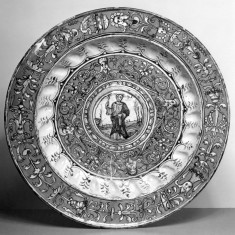 Ewer Basin with a Standing Saint