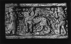 Fritware Tile From a Frieze