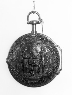 Cylinder Watch in Double Case Depicting the Marriage of Zephyrus and Flora