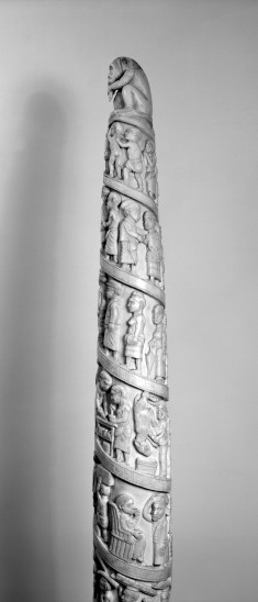Elephant Tusk with Scenes of African life
