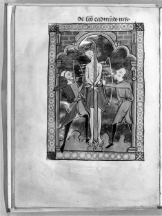 Leaf from Carrow Psalter