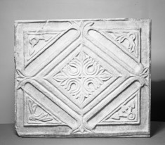 Relief with Lozenge and Floral Design