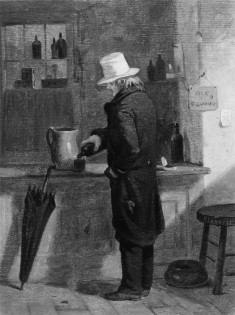 Man Pouring a Drink at a Bar