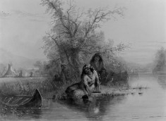 Indian Encampment on the Eau Sucre River