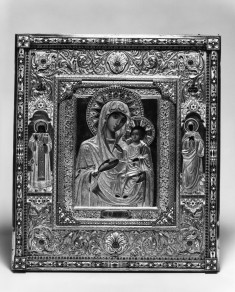 Virgin and Child ("The Virgin of Iviron') with Saints Demetrius and Hannah
