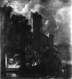 Moonlit Landscape with Ruined Castle