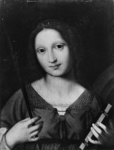 St. Catherine Holding a Palm and a Book