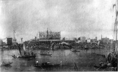 View of St. Marks and Campanile from Canal