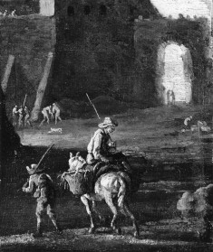 Figures Beneath the Walls of a City