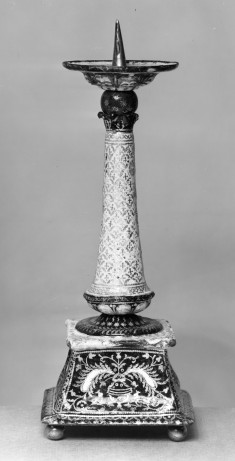 Candlestick with Decorative Motifs