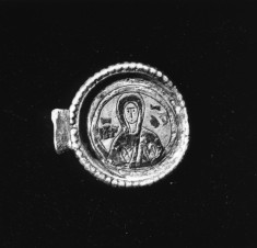 Medallion with Christ Pantokrator and the Virgin