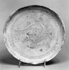 Dish with a Falcon
