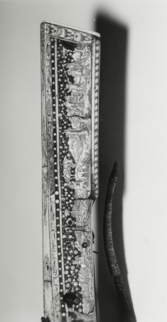 Sporting Crossbow and Winder ("Cranequin") with Decoration of Hunting Scenes