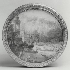 "Bonbonnière" with a Regatta Scene