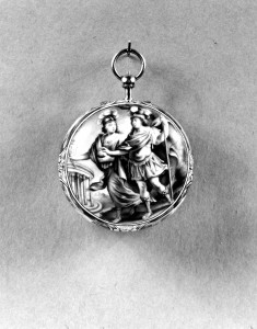 Enameled Watch with Mars and Minerva