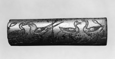Handle with Land and Water Birds
