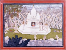 Ascetics Before the Shrine of the Goddess
