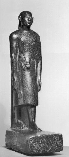 Standing Priest Wearing Leopard Skin