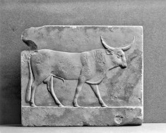 Sculptor's Model with a Relief of a Bull