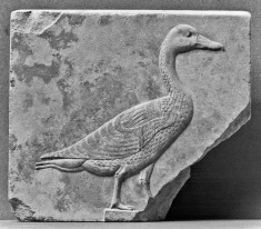Sculptor's Model with a Relief of a Goose