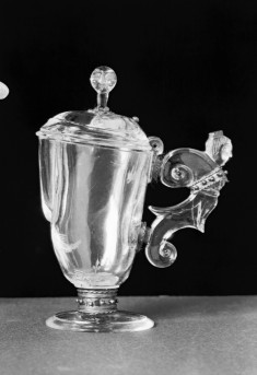 Cruet with Figure of a Woman on Handle