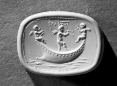 Intaglio of Three Cupids in a Boat