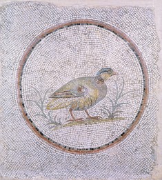 Floor Mosaic with Partridge