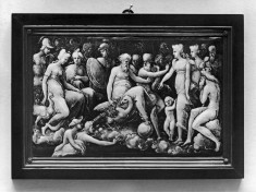 Plaque with Mercury Bringing Psyche up to Mount Olympus