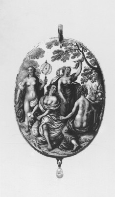 Oval Locket with the Four Elements
