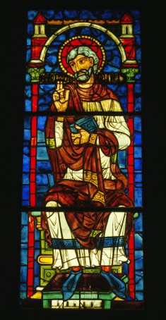 Stained Glass Window with an Apostle or Ancestor of Christ