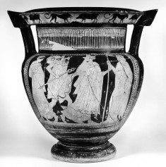 Column Krater with Hermes and the Komos