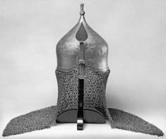 Inscribed Helmet with Neck Guard of Mail and Nose Guard
