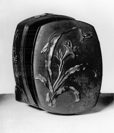Covered Box with Tiger Lily and Insects