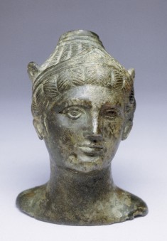 Balsamarium in the Form of a Deity with Winged Helmet