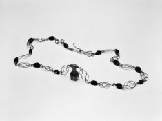 Necklace with "Knot-of-Hercules" Links and Pomegranate Pendant