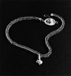Necklace with Pendant of a Female Bust and Head of Medusa or Helios on Clasp