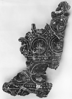 Painted Leather Fragment