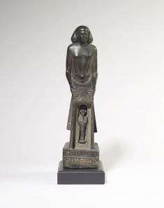 Nes-Ptah Holding Shrine with Osiris