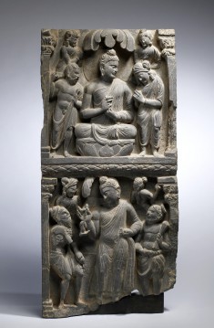 Narrative Panels with Scenes from the Buddha's Life