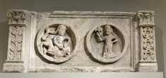 Lintel with Samson and Delilah