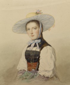 Girl in a Southern German Folk Costume