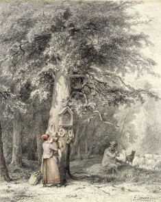 Woman and Child at a Shrine