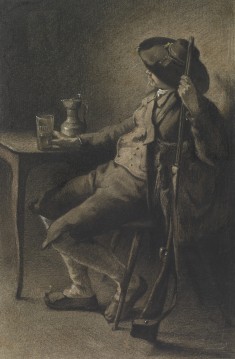 Huntsman Having a Glass of Ale