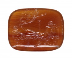 Sardonyx Intaglio of Athena, Goddess of Wisdom, Appearing before Priam