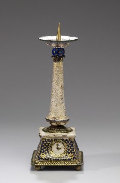 Candlestick with Decorative Motifs