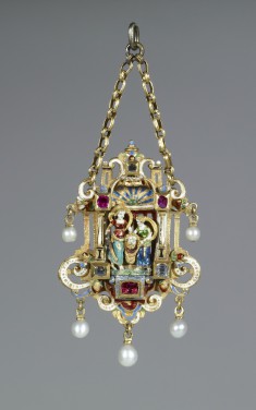 Renaissance-Style Pendant with Judith Holding the Head of Holofernes