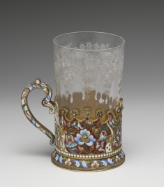 Tea Glass Holder and Glass