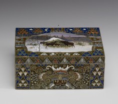 Box with Winter Landscape