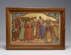 Painted Plaque with a Scene of the Coronation of Tsar Michael Romanov