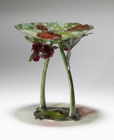 Art Nouveau Dish with Stem